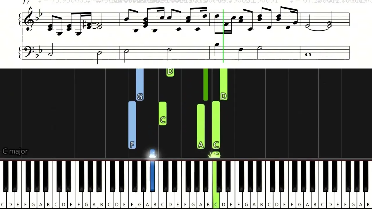 nuty mario czy ty wiesz pianino keyboard