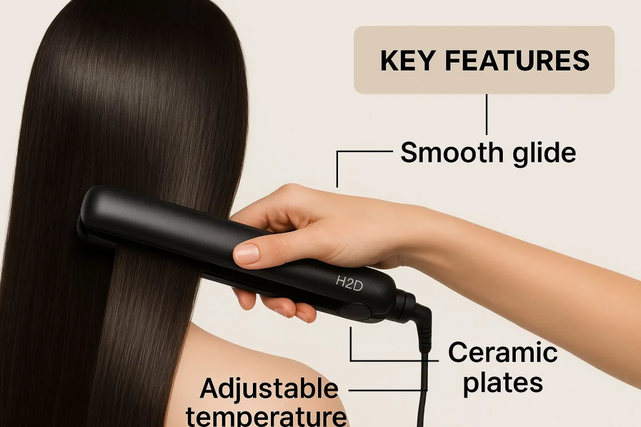 how hair straightener ionization works infographic