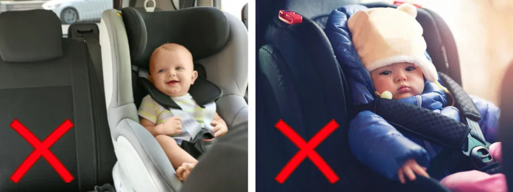 Prawidłowe zapinanie niemowlaka w foteliku samochodowym