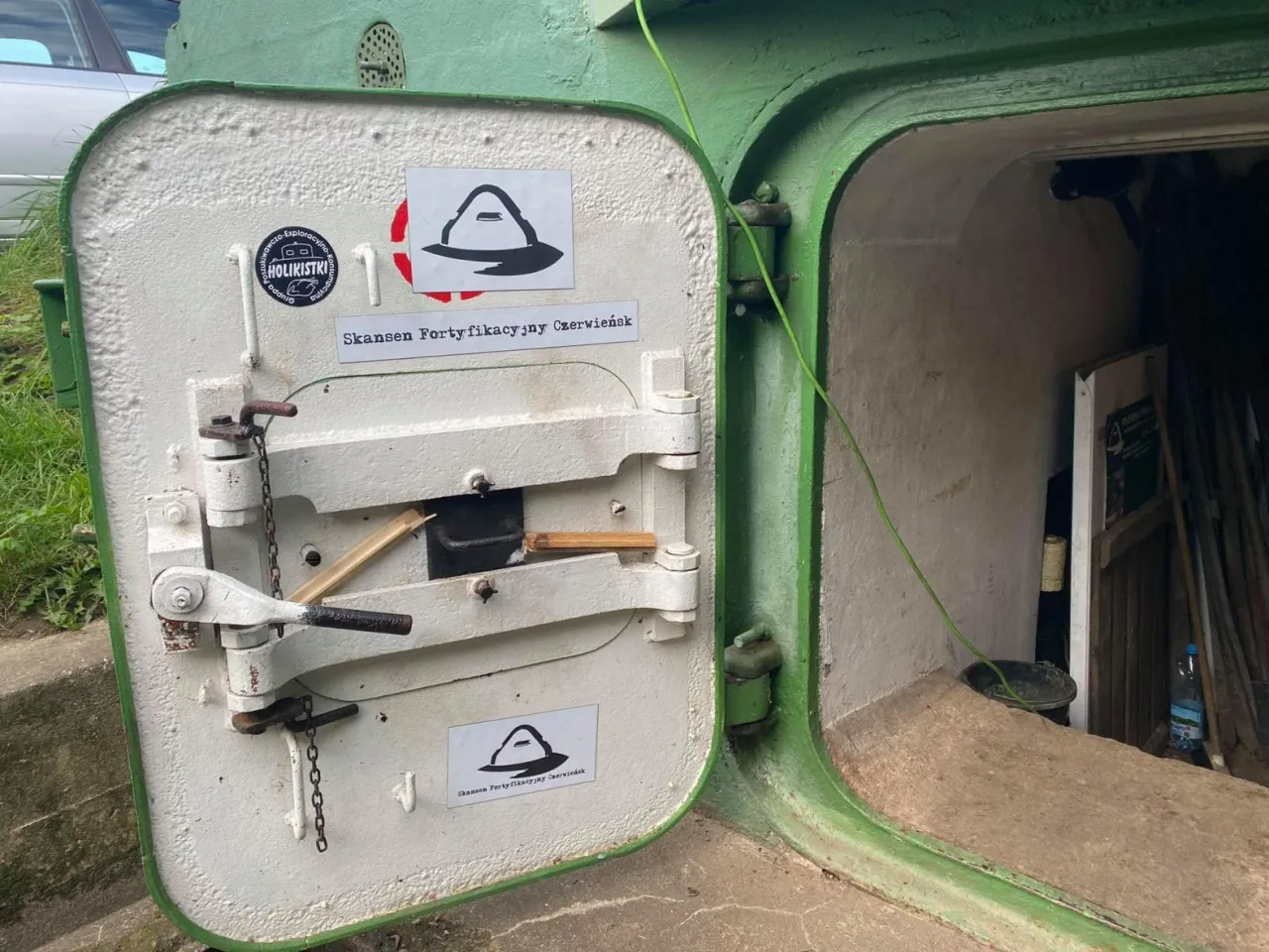 Skansen Fortyfikacyjny Czerwieńsk wnętrze schronu