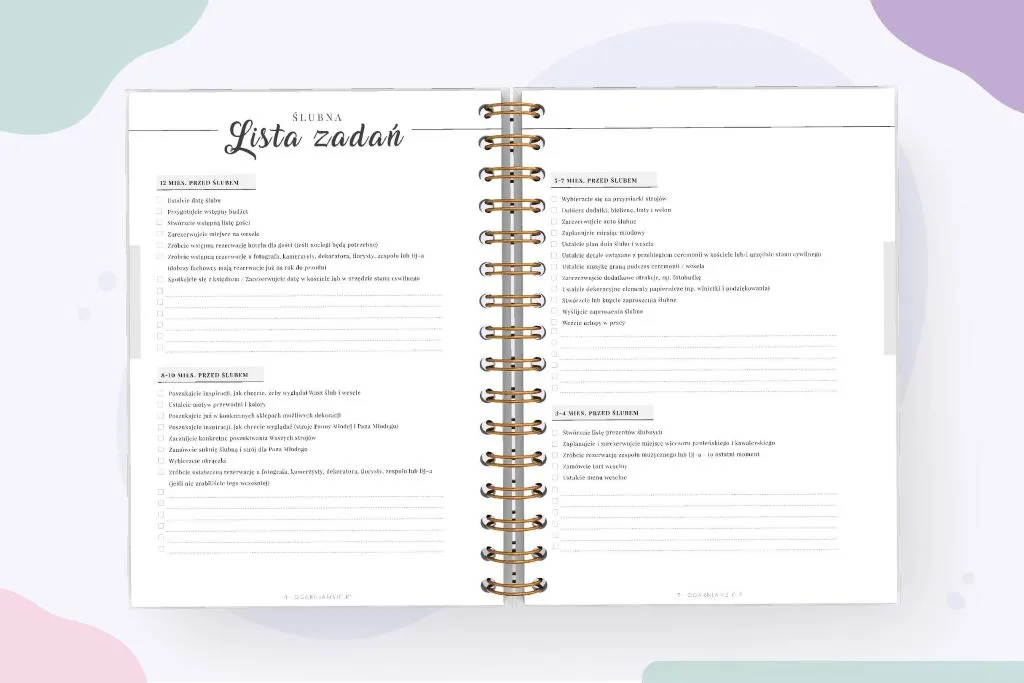 kalendarz planowanie ślubu konkordatowego