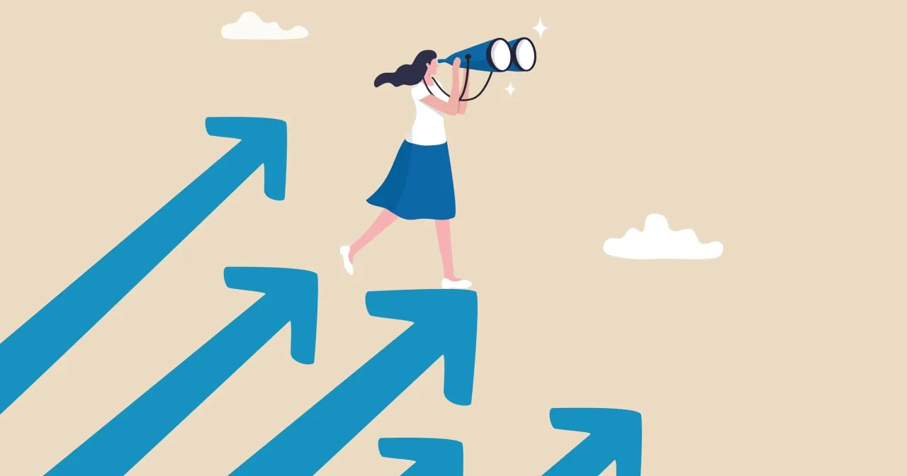 Osoba wstająca do działania, symboliczny start, motywacja