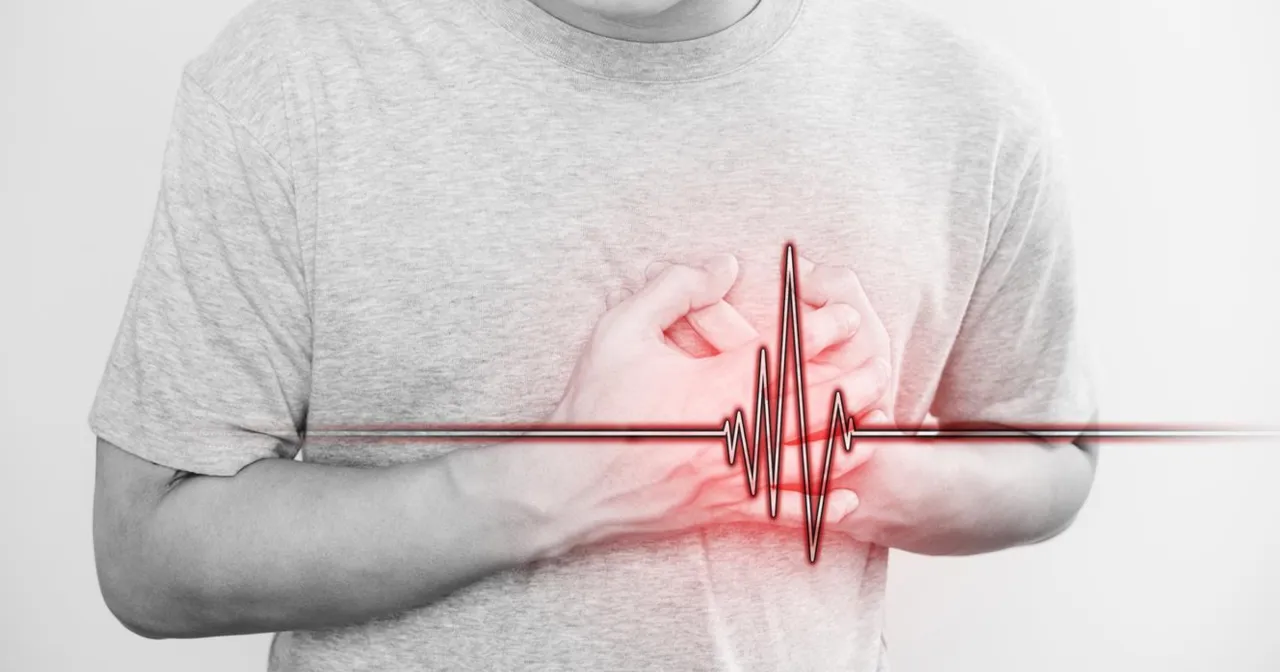 Porównanie objawów zawału serca i nerwicy serca infografika