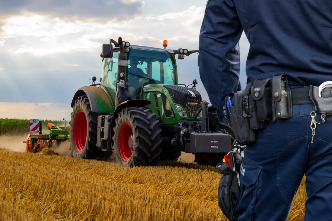 policja kontrola ciągnika rolniczego