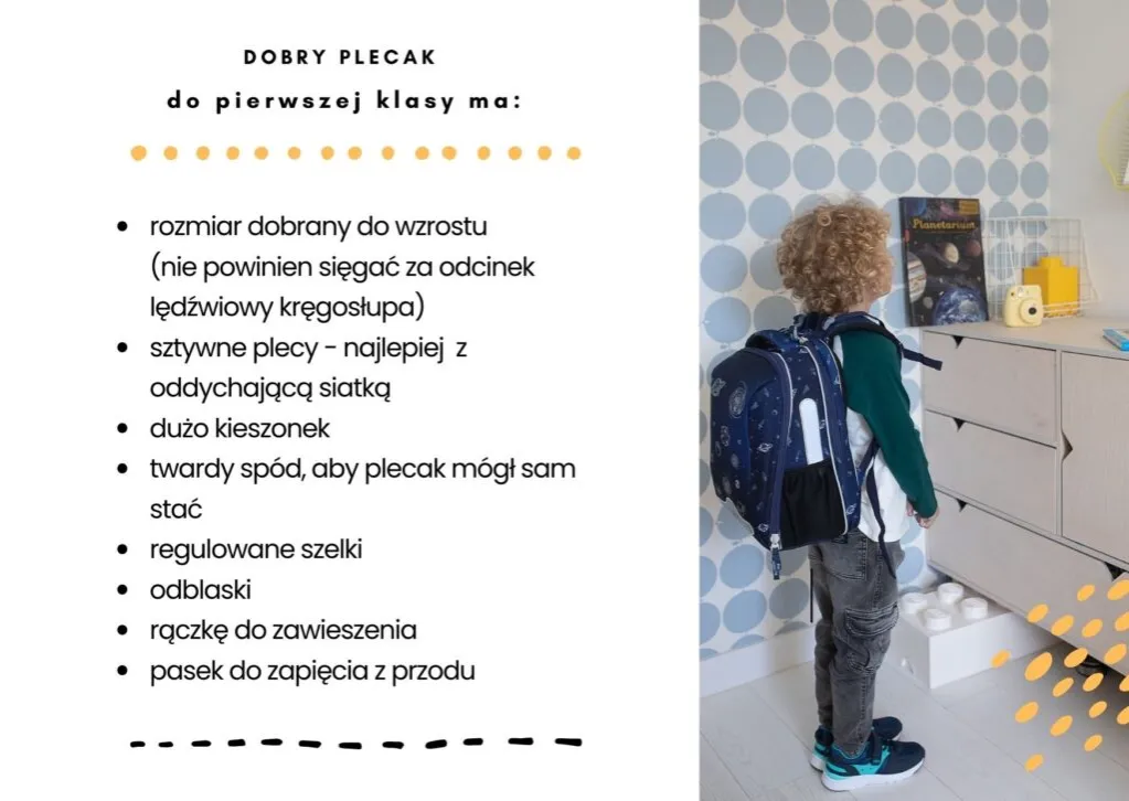 Jak prawidłowo dopasować plecak szkolny do dziecka