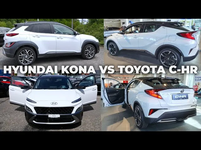 Toyota C-HR vs Hyundai Kona hybryda