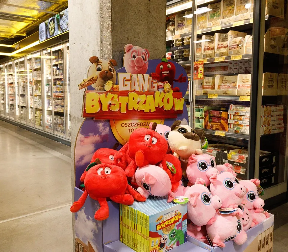 Gang Bystrzak&oacute;w maskotki książki Biedronka