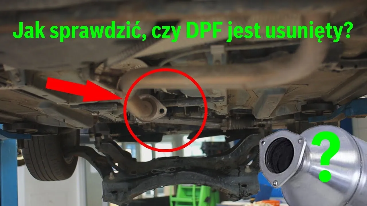 sprawdzanie dpf test białej rękawiczki końcówka wydechu