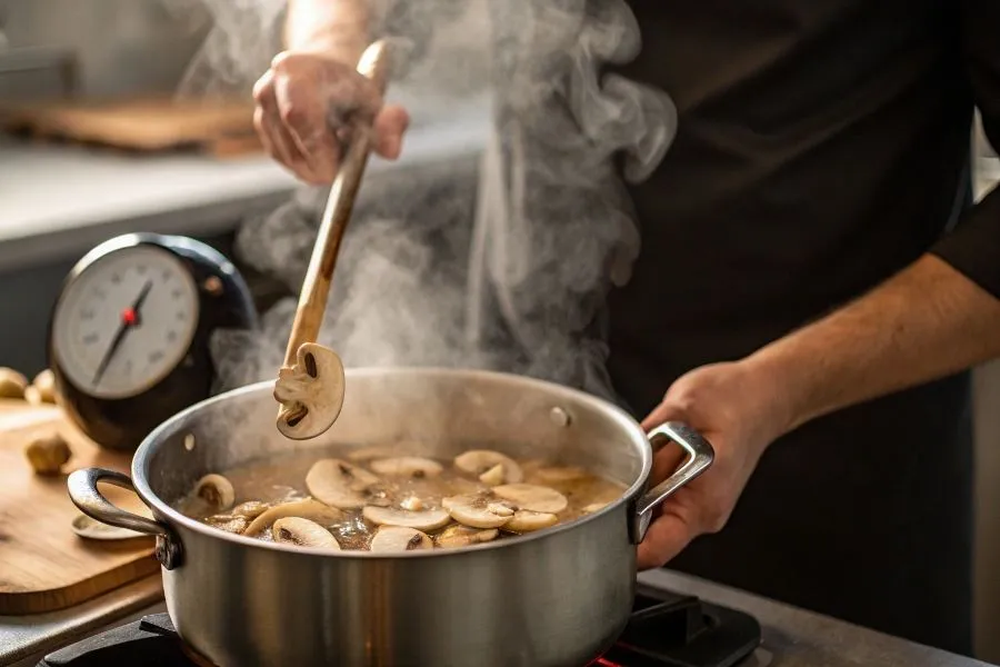 Tabela czas&oacute;w gotowania pieczarek