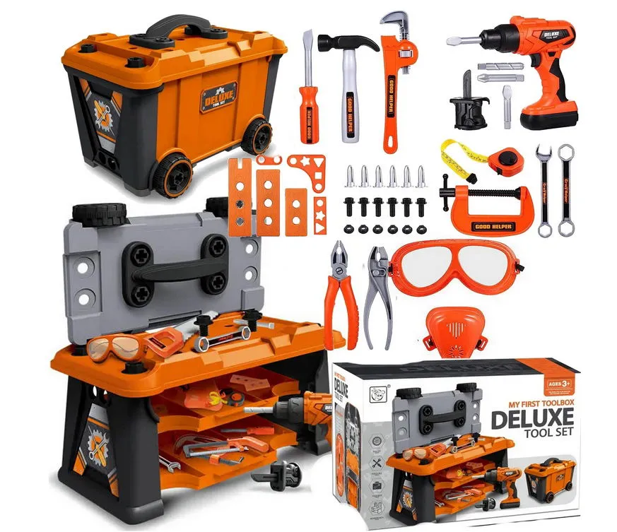 Mąż majsterkowicz z narzędziami