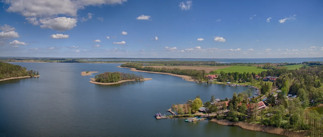 Ruciane-Nida panorama jezioro