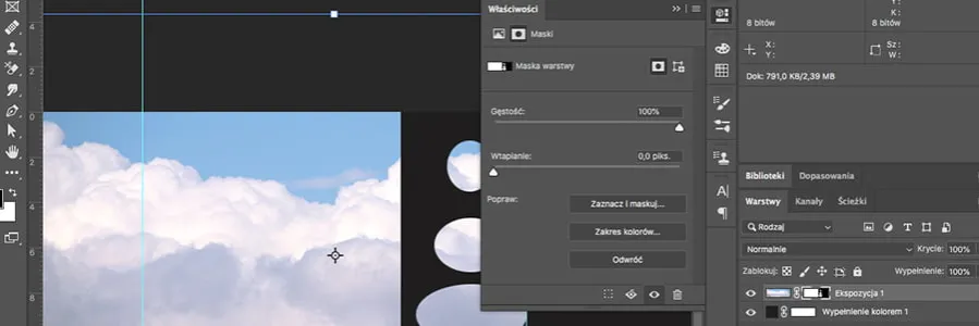 interfejs photoshop maska warstwy