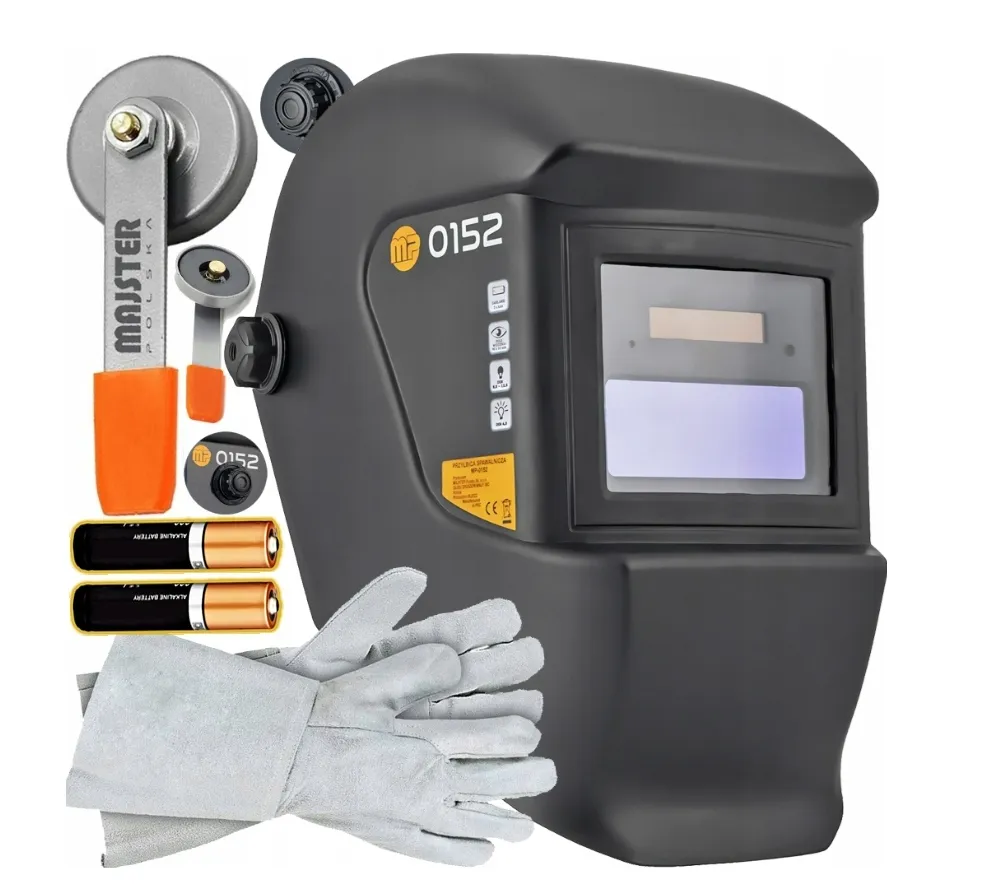 przyłbica spawalnicza samościemniająca rękawice spawalnicze