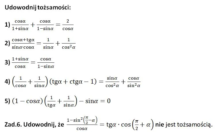 równanie tożsamościowe definicja grafika