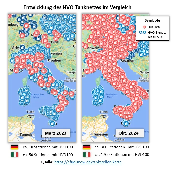 HVO Tankstelle Deutschland Karte