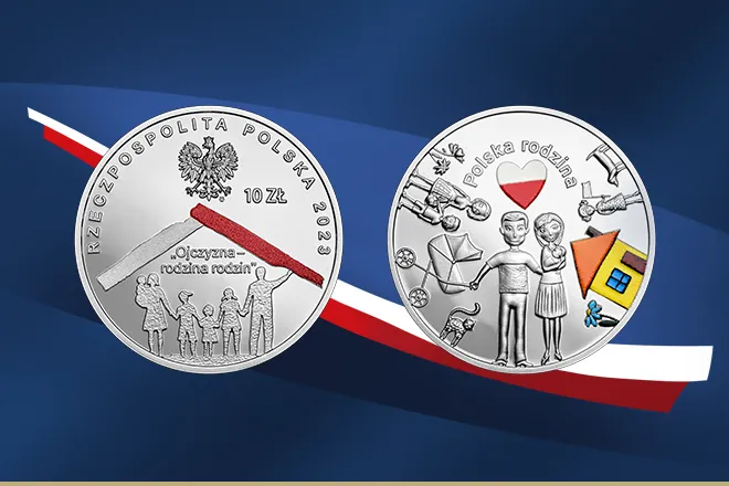 Polska rodzina z noworodkiem licząca pieniądze