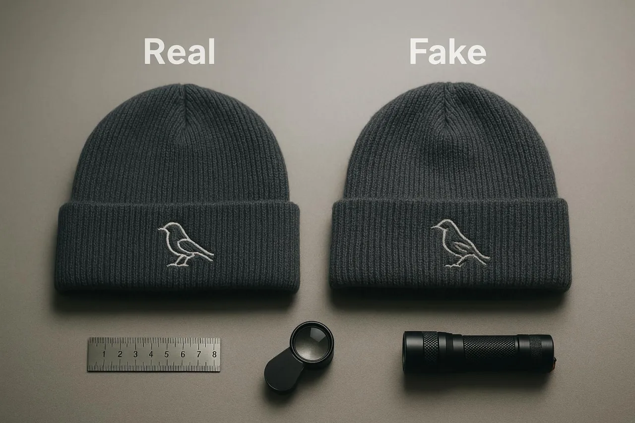 Arc'teryx Bird Head Toque Logo Original vs F&auml;lschung