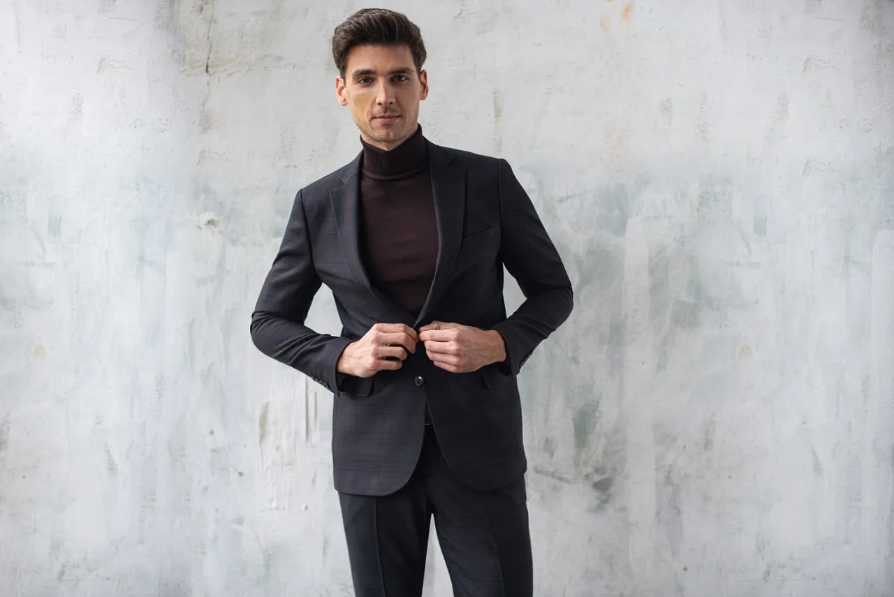 męskie stylizacje smart casual czarne spodnie