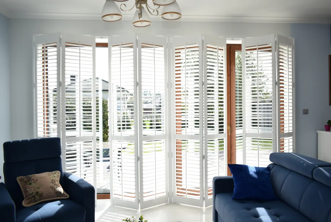 shuttersy wewnętrzne aranżacje salon