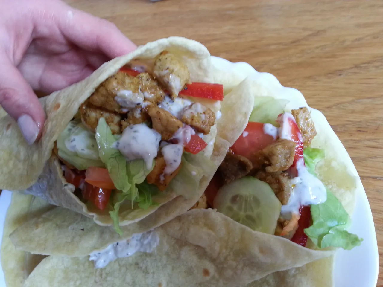 domowy kebab w tortilli składniki