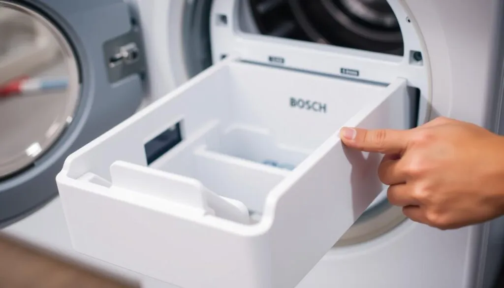 szuflada na detergenty pralka Bosch jak wyjąć