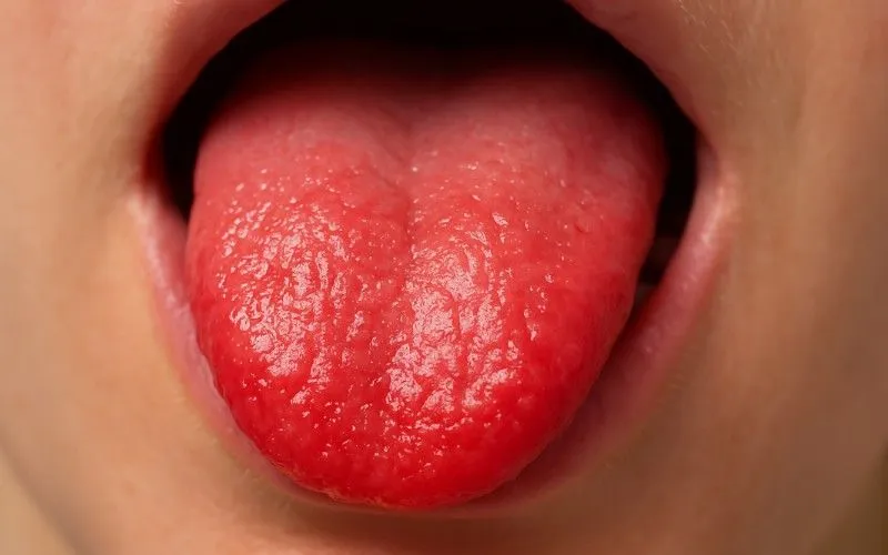 zapalenie języka niedobór kwasu foliowego