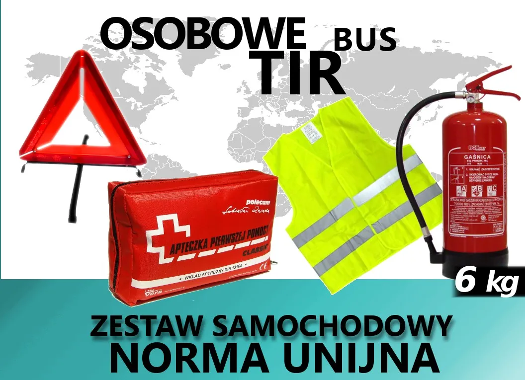 gaśnica samochodowa obowiązkowe wyposażenie