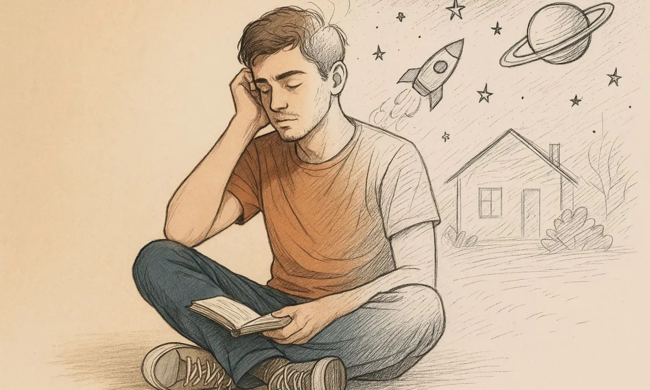 osoba z zespołem aspergera ilustracja