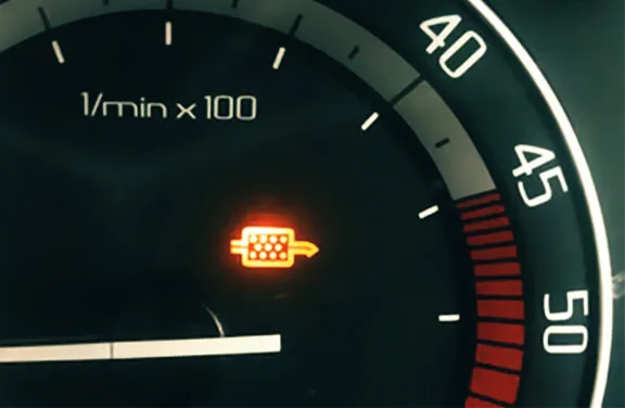 Volvo DPF warning light dashboard