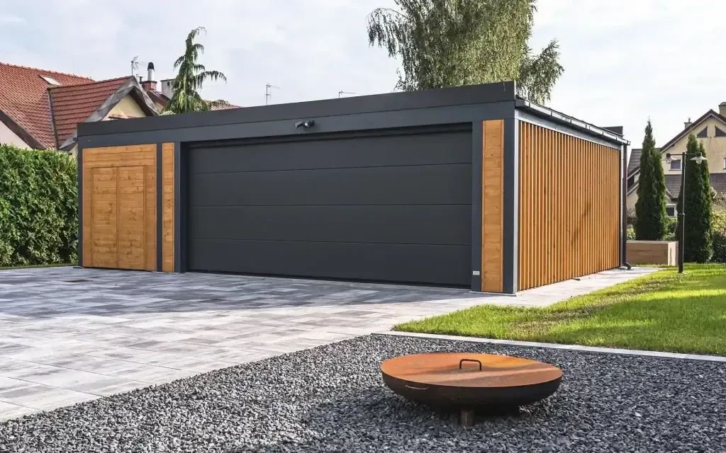 nowoczesny carport wolnostojący