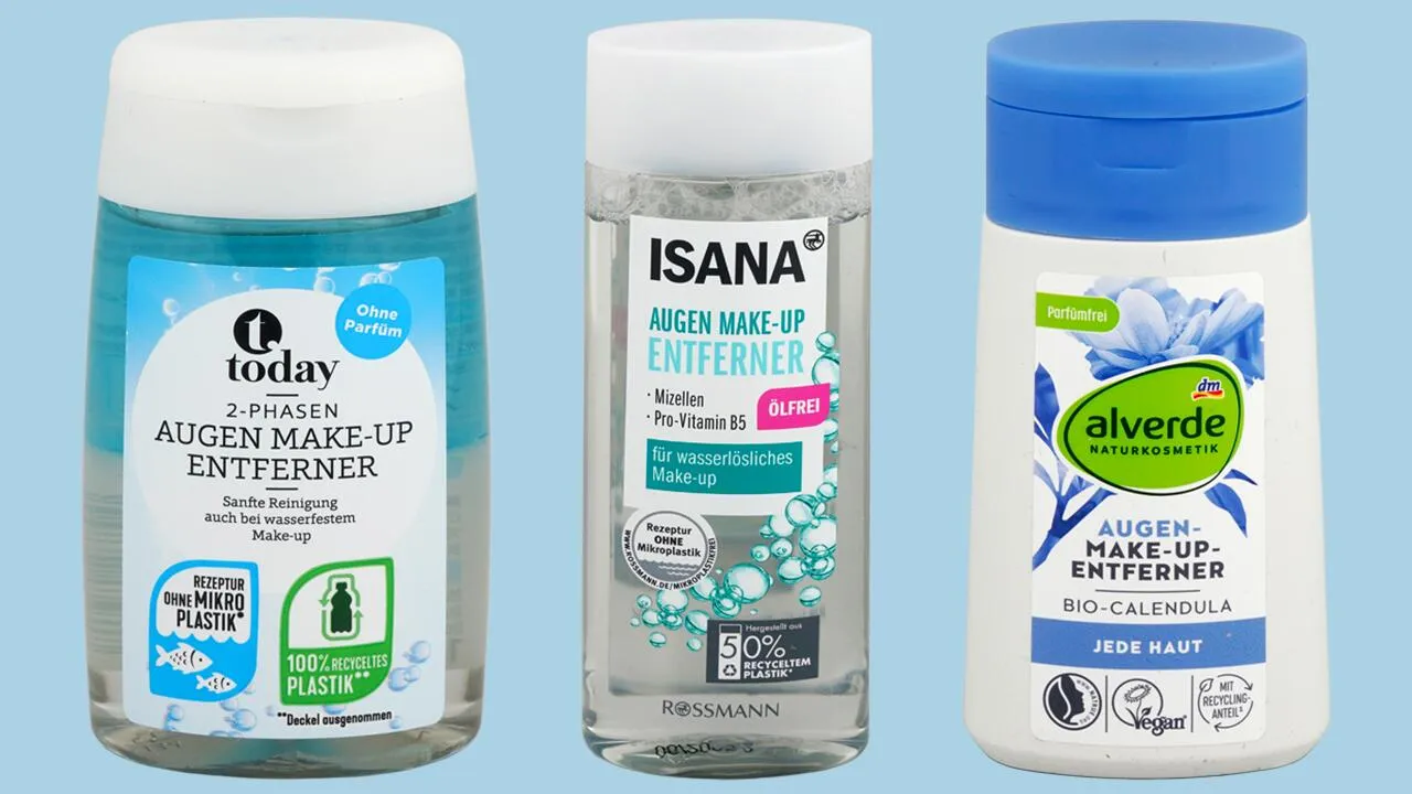 verschiedene make-up entferner produkte