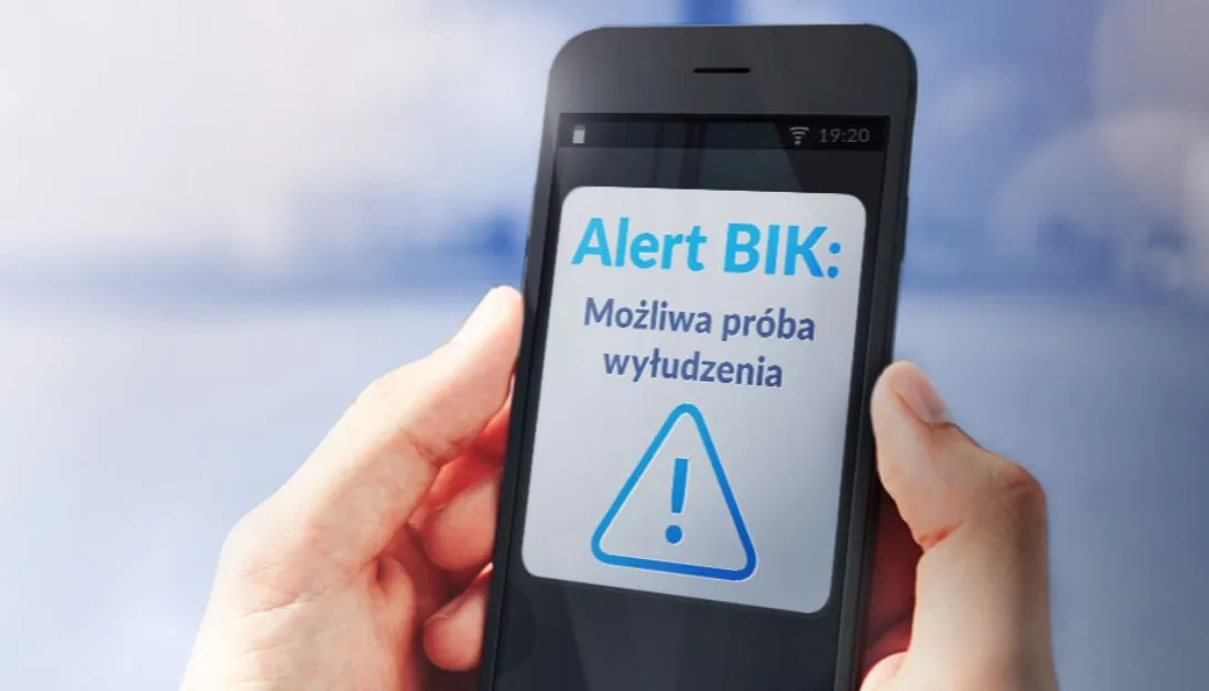 alert BIK na telefonie komórkowym