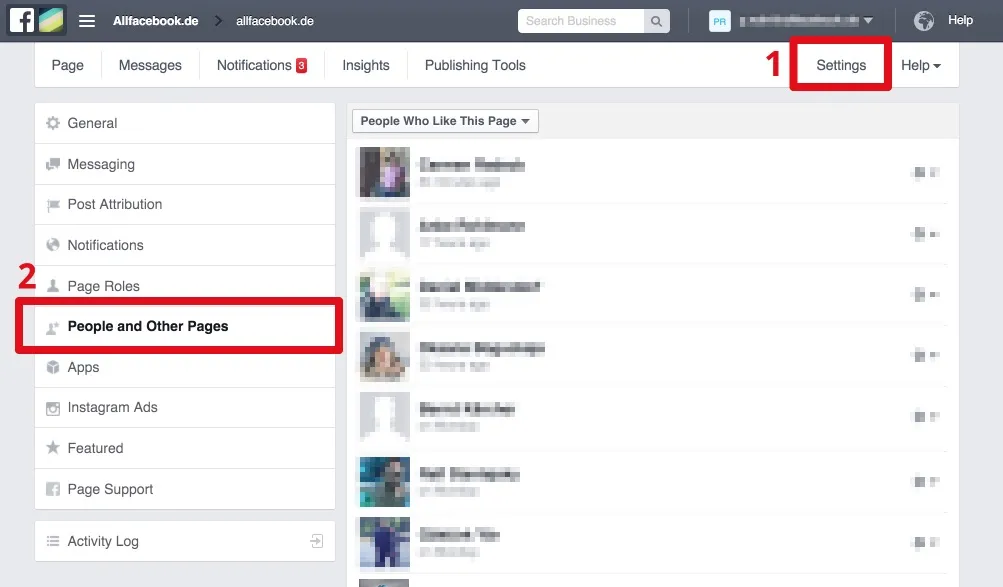 Facebook Profil Follower Funktion