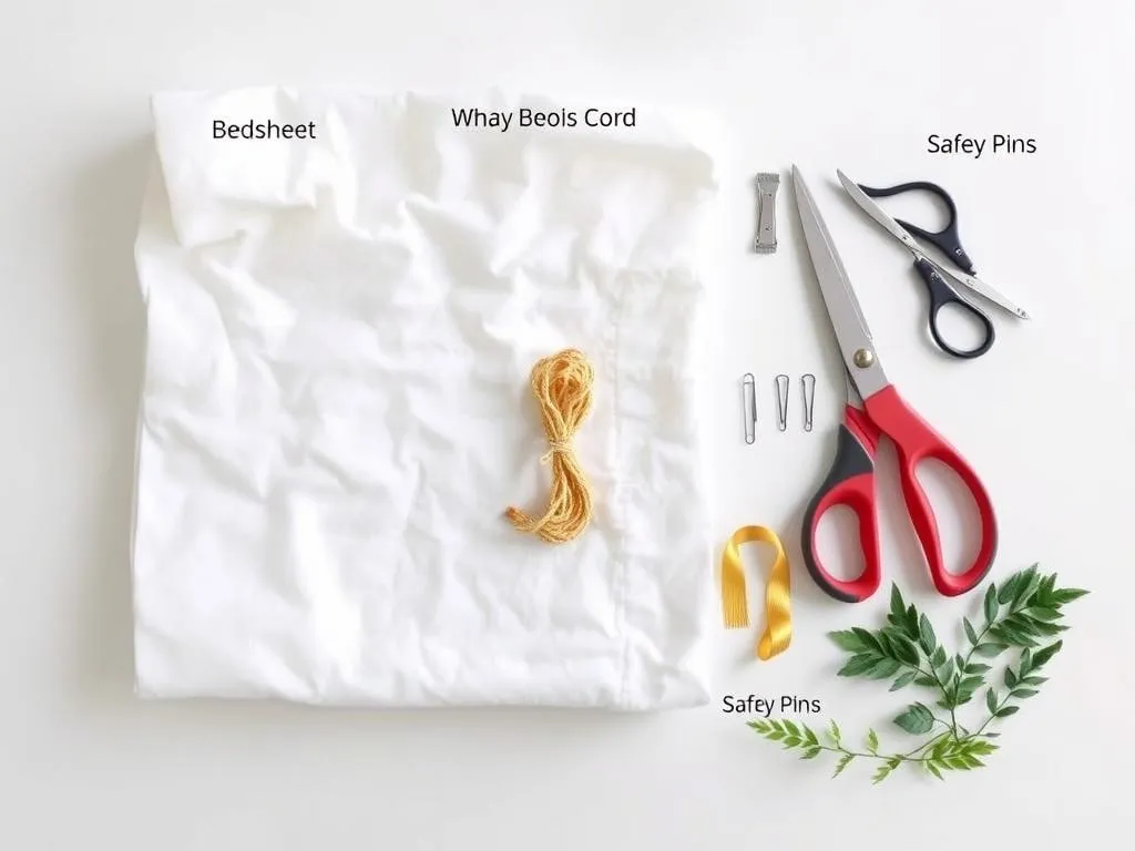 materiały na str&oacute;j grecki prześcieradło agrafki