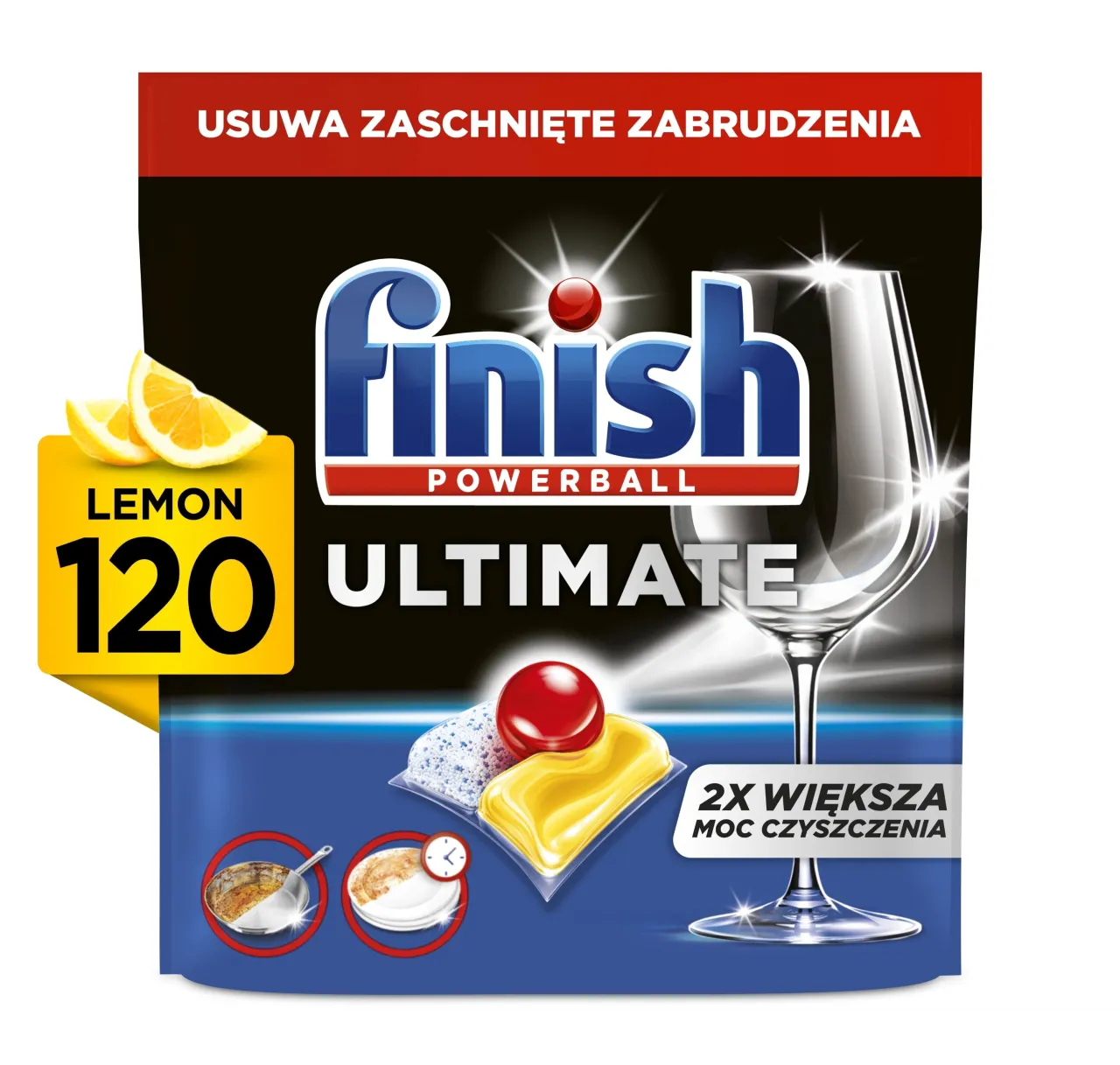 Przekr&oacute;j tabletki Finish Powerball z czerwoną kulką
