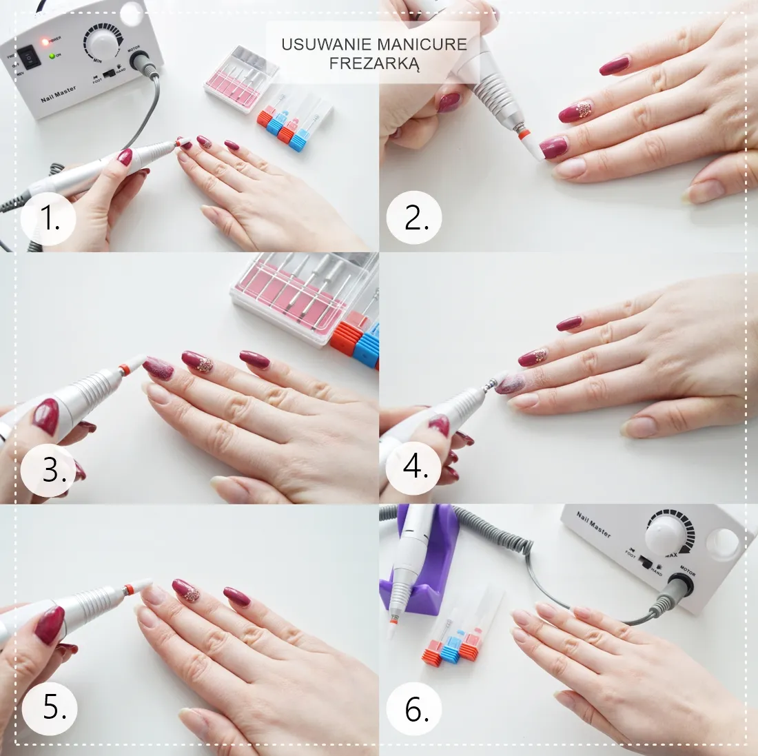 usuwanie hybrydy acetonem krok po kroku