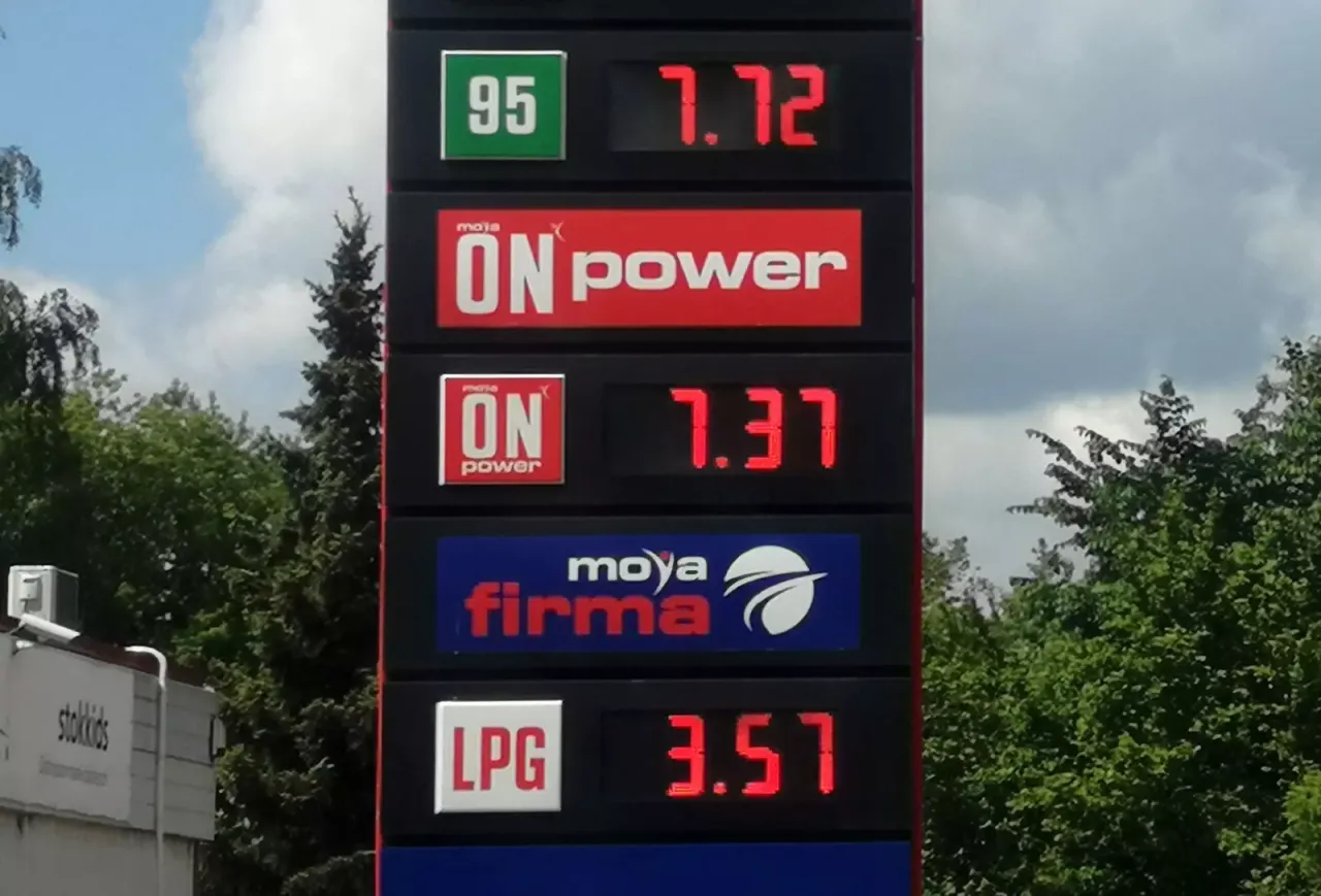 LPG czy benzyna por&oacute;wnanie koszt&oacute;w wykres