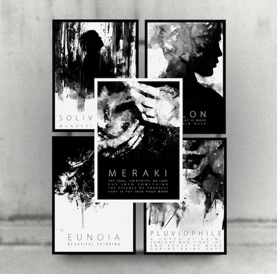 przykłady plakat&oacute;w kolaż typografia czytanie