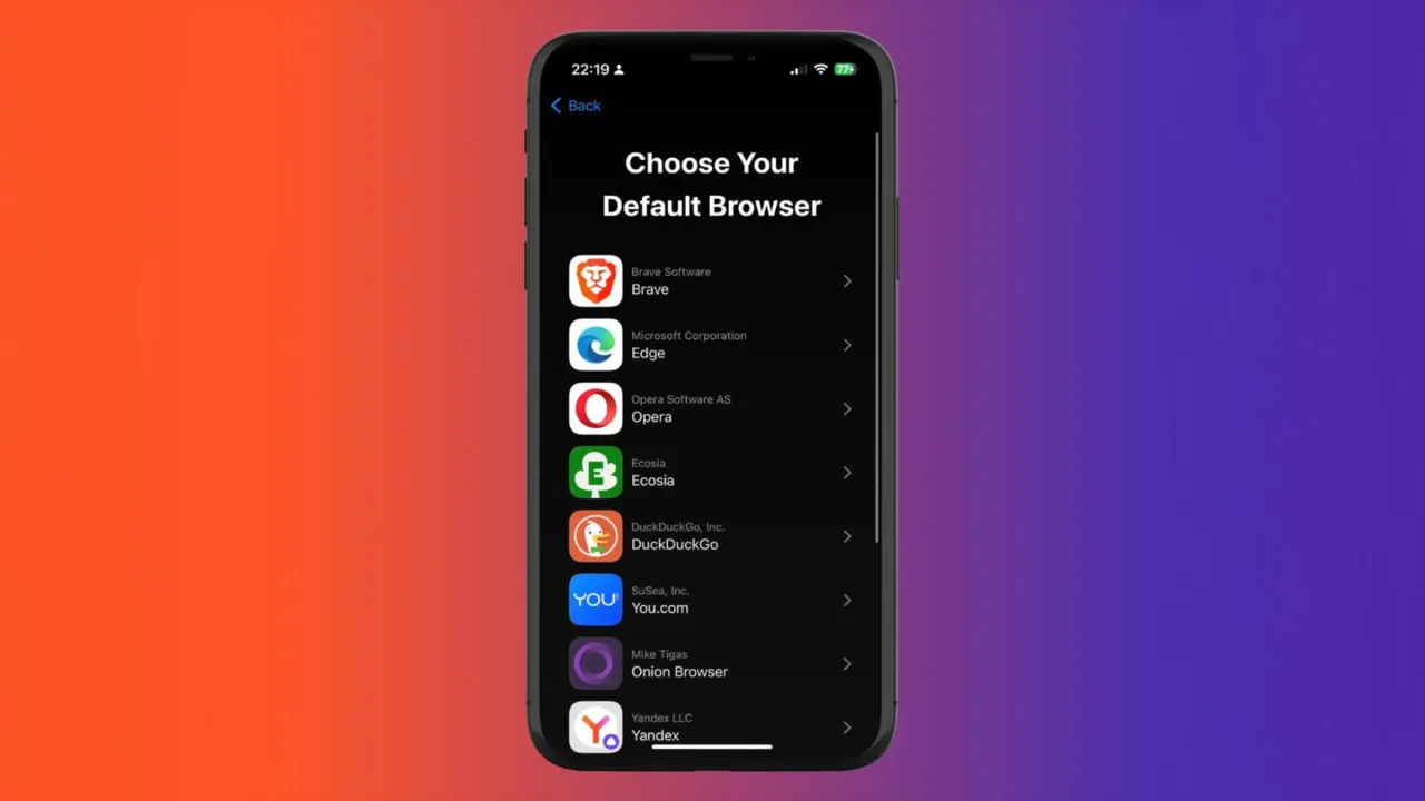 Wybór jaka przeglądarka na iPhone: Brave, Edge, Opera, Ecosia, DuckDuckGo, You.com, Onion Browser, Yandex.
