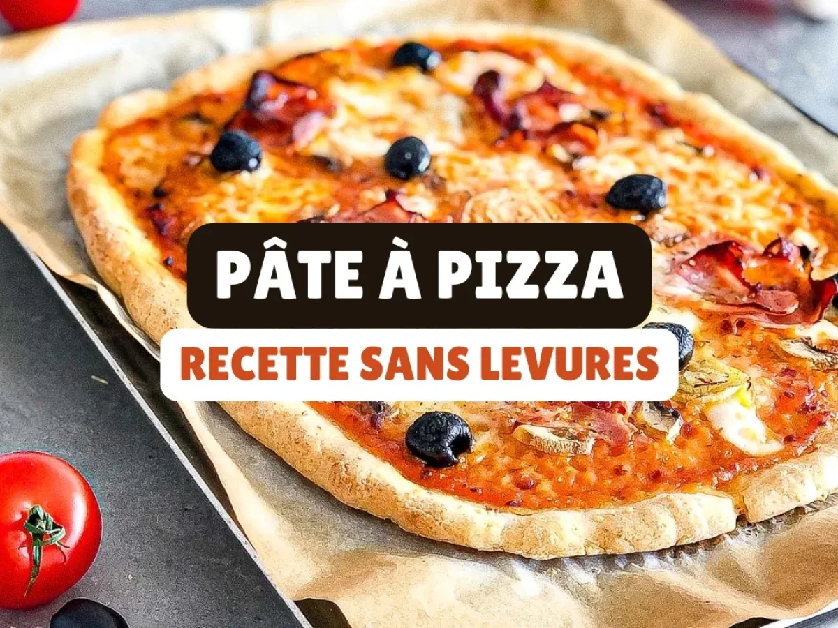 Ingr&eacute;dients de base p&acirc;te &agrave; pizza sans levure