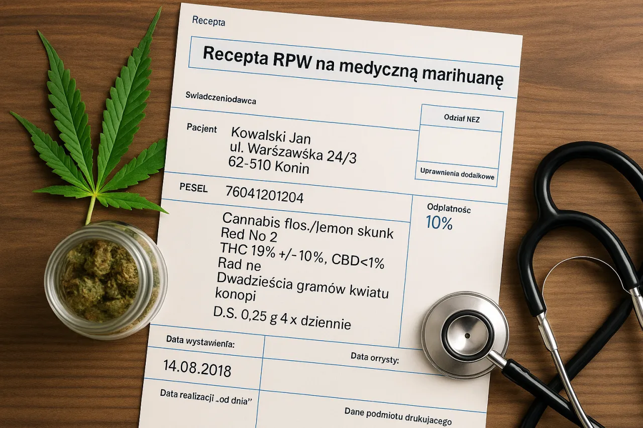 Recepta Rpw medyczna marihuana