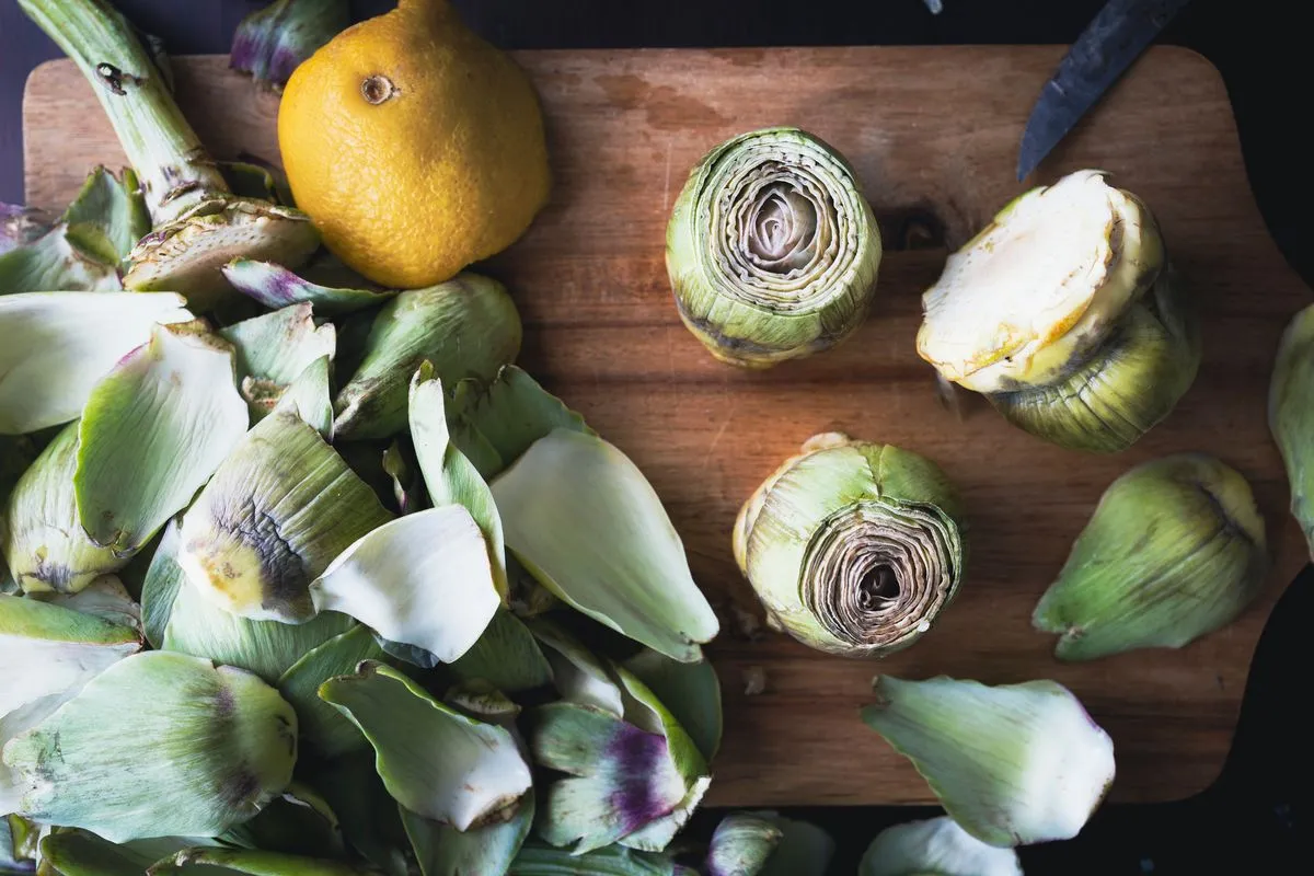 Pulizia carciofi passo dopo passo