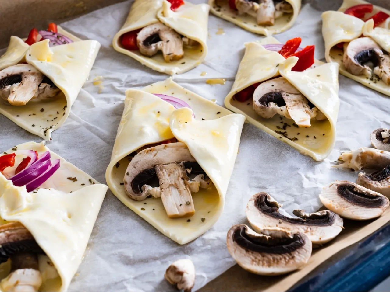 Gorące przekąski z ciasta francuskiego na imprezę