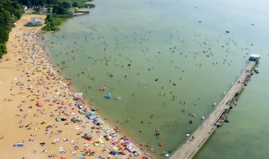 Jezioro Miedwie plaża