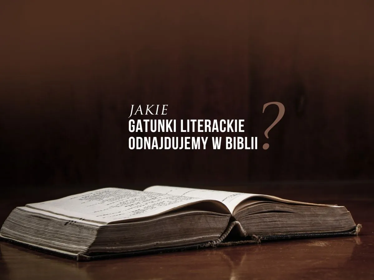 R&oacute;żnorodność gatunk&oacute;w literackich w Biblii infografika