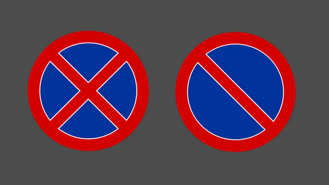 Znaki drogowe zakaz postoju zakaz zatrzymywania się