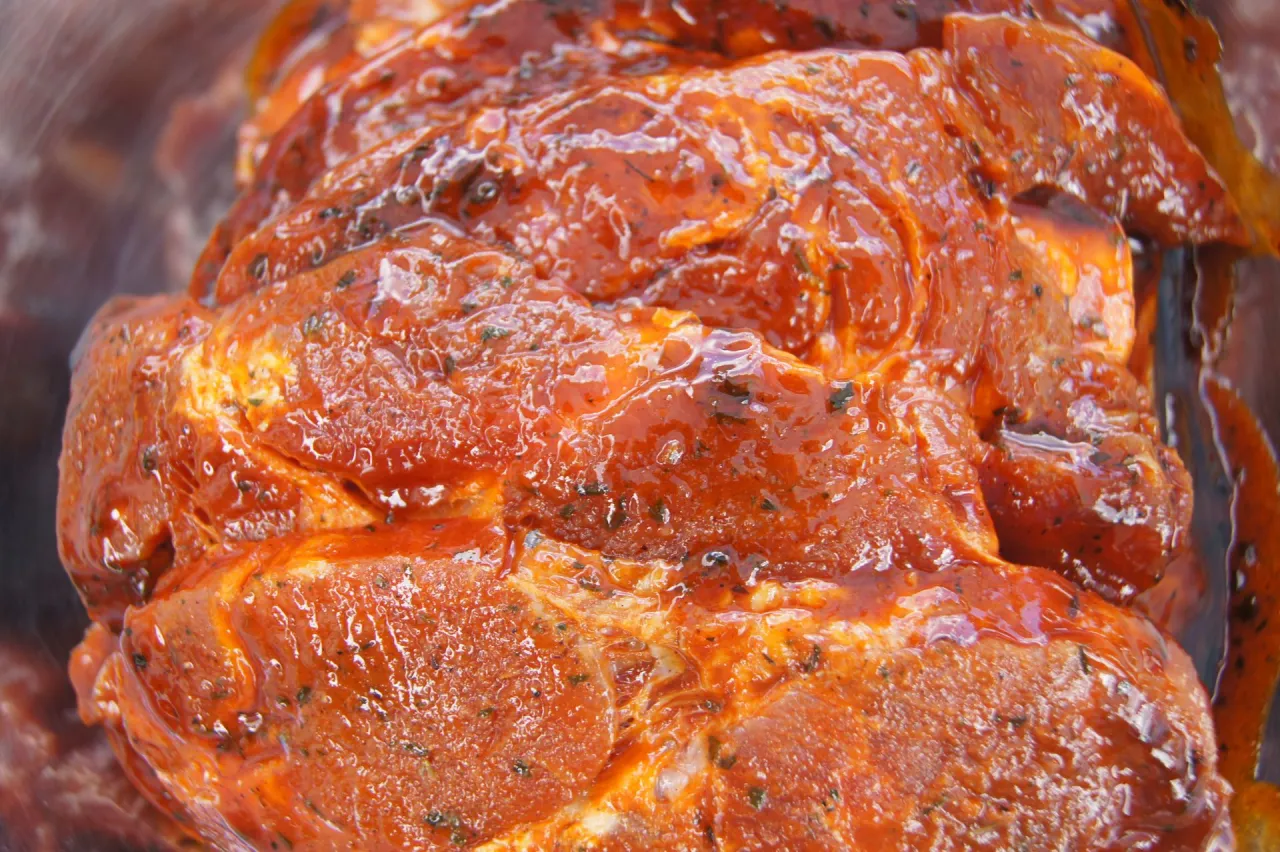 Składniki na marynatę do karkówki