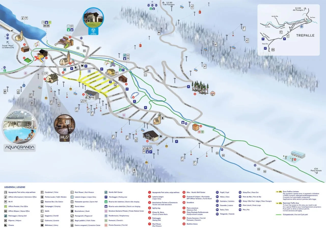 mapa drogowa trasy Polska Livigno