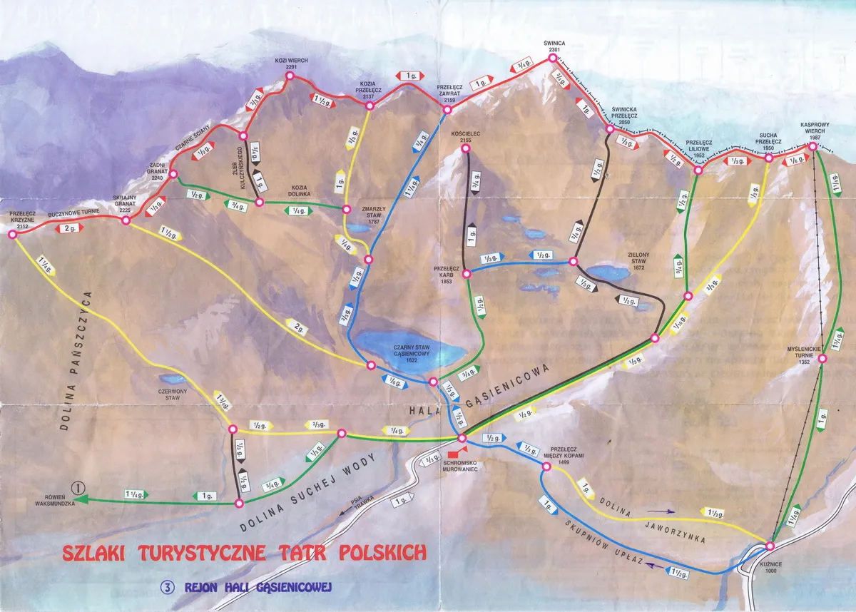 Wysokog&oacute;rski szlak w Tatrach, np. Orla Perć