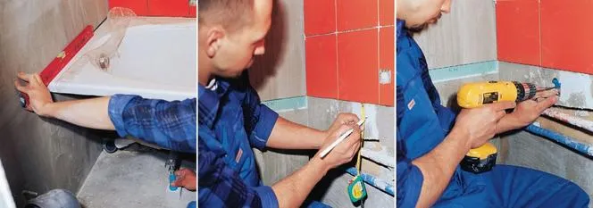 Poziomowanie wanny akrylowej